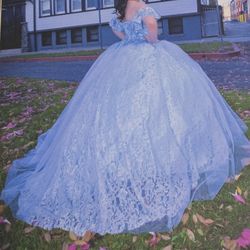 Quinceanera Ligth Blue Dress