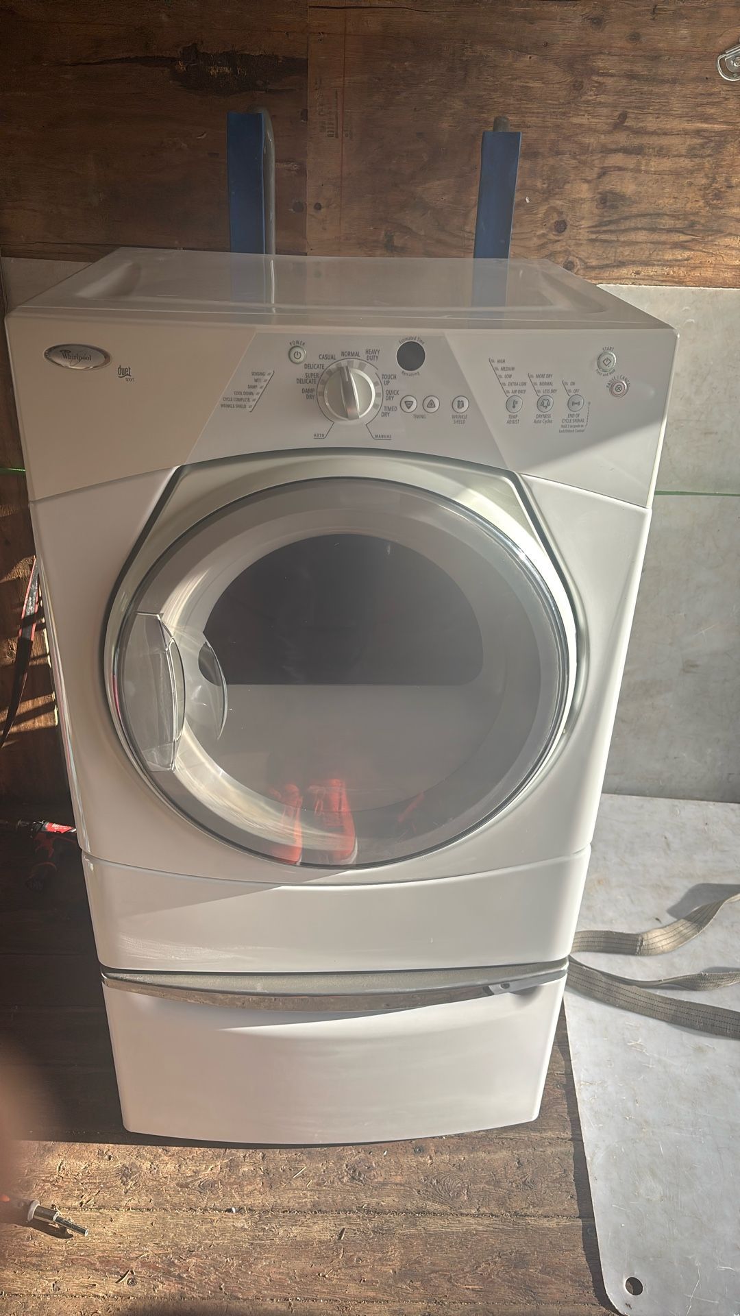 Whirlpool Dryer on Pedestal 