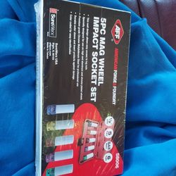 5pc Mag Wheel Coated Impact Socket Set