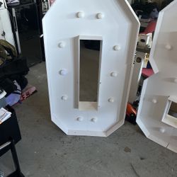 Cardboard Number Lights