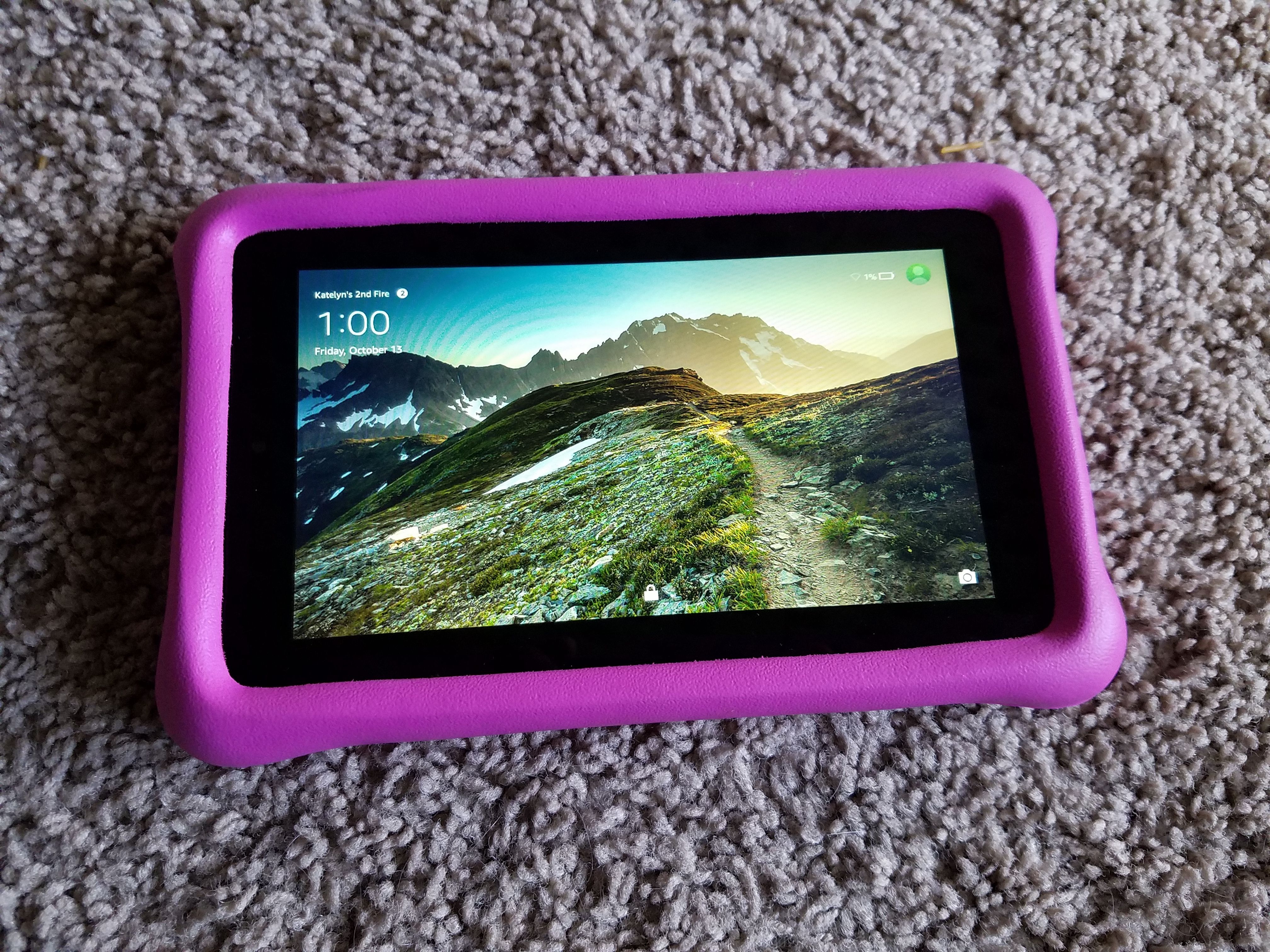 Amazon Kindle Fire-Kids Edition Tablet with Pink Kid-Proof Case