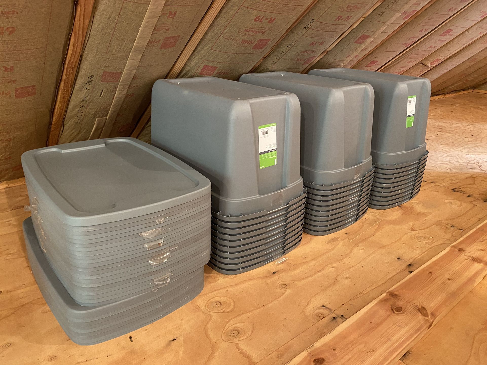 Cornerstone Tote 18 Gallon Storage Bins w/Lid