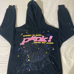 Pink Sp5der Hoodie Size S