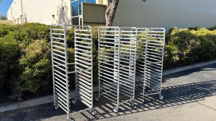 Used -Commercial Aluminum 20-Tier Sheet Pan / Bakery Speed Rack w/o Trays