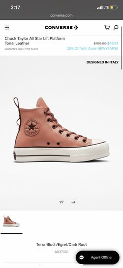 Pink/blush Chuck Taylor Converse