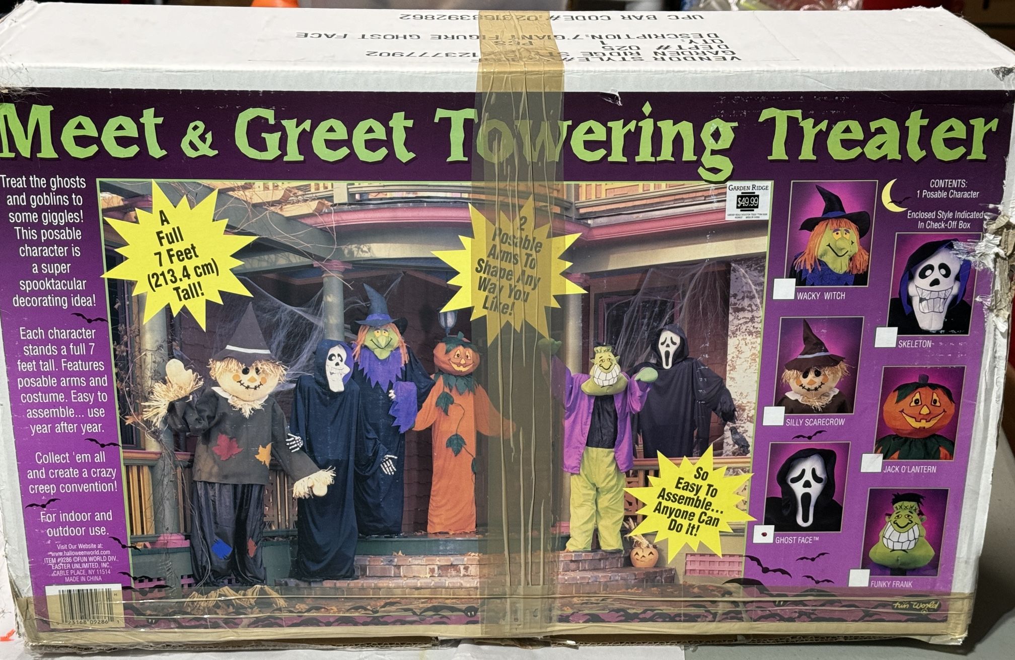 Garden Ridge 7 Ft Freestanding Halloween Ghost Face Figure Decor Decoration