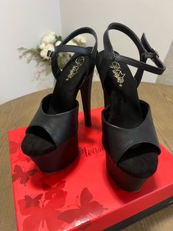 Pleaser Black Platform Heels