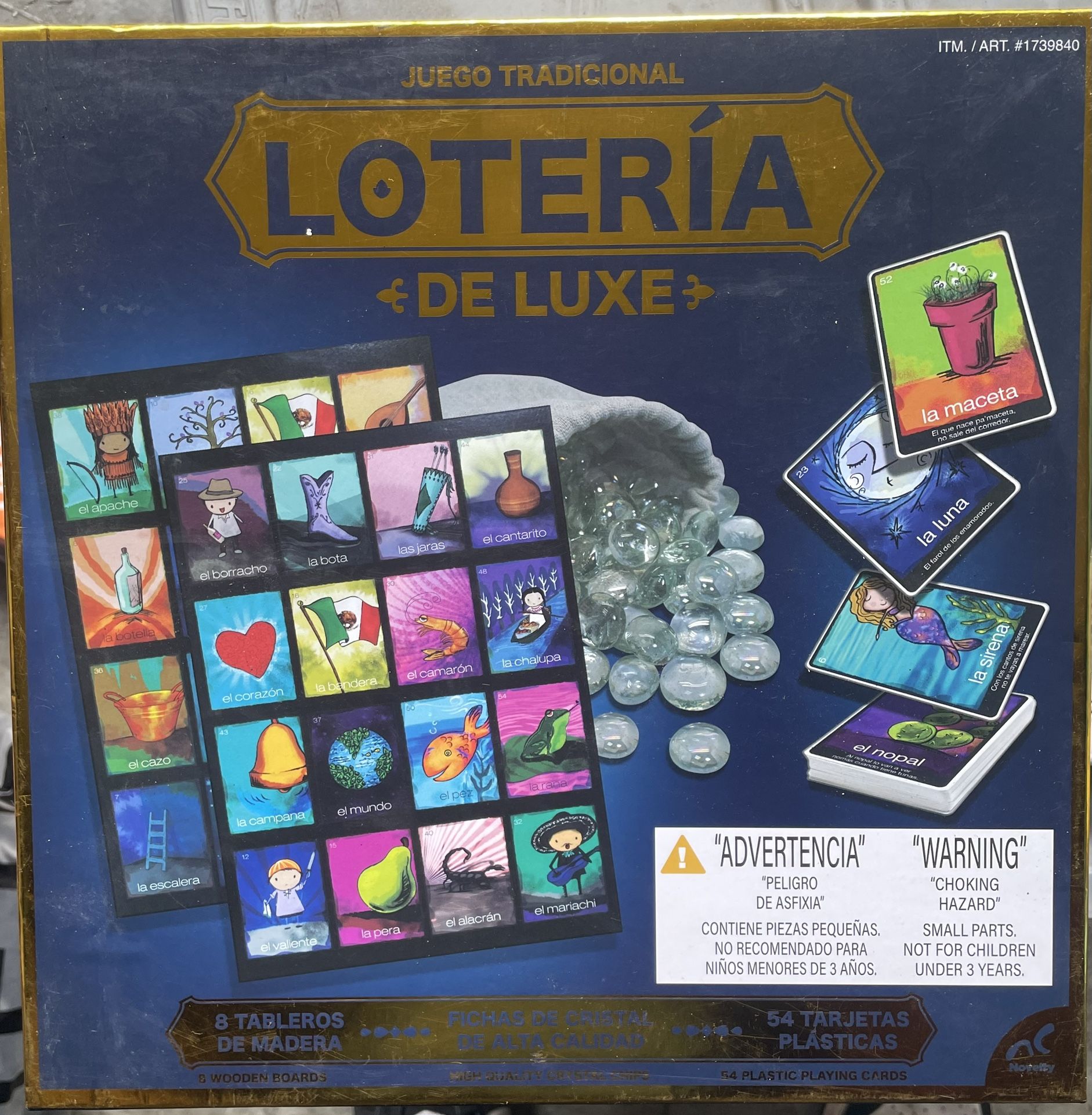 New Mexican Loteria de Luxe Board Game Juego Tradicional Mexican Bingo Sealed