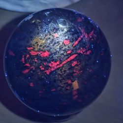 6.1 Lb (2759g) Ruby In Zoisite Sphere Reactive With UV Lights 