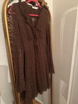 Brown dress size M