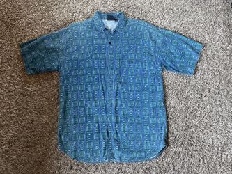 Blue Button Up