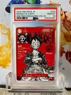 PSA 10 One Piece Promo Luffy Magazine
