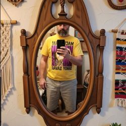 1970 Vintage Syracuse Ornamental Company (Syroco) Wall Mirror - 18" x 27"