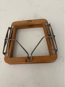 mid Century Dunlop Wooden Protector Tennis Racket Case Made In England