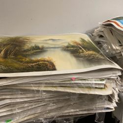 Paintings On Flat Canvas Liquidation Sale 