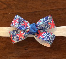 Lilly Pulitzer inspired headbands and hair clips