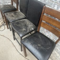 Padded Wooden Chairs $all For $10