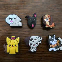 Lot Of 6 Dog Shoe Charms 