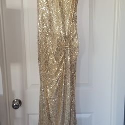 Gold Prom Dress SMALL