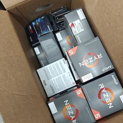 Empty Boxes from CPU, GPU, SSD, Motherboard, Etc