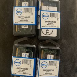 Dell - Memory - 4pcs 2 GB - SO DIMM 200-pin - DDR2 - 800 MHz / PC2-6400