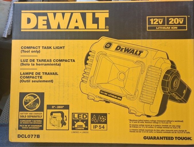 Dewalt Compact Task Light 12V 20V Retails @$148