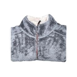 Charcoal/Khaki Trinity Plush Fleece Pullover