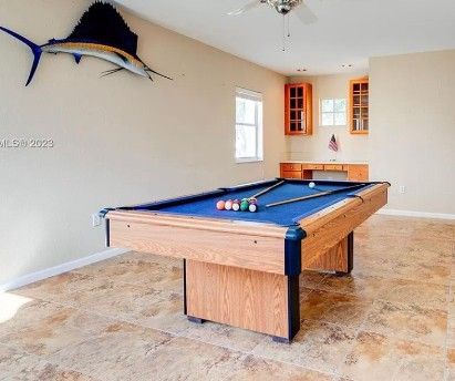 7' Three Piece Slate Pool Table