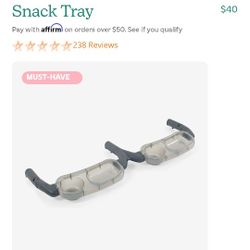Zoe Twin Stroller Tray 