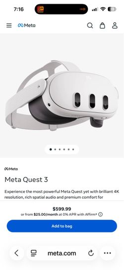 Meta Quest 3 VR Headset