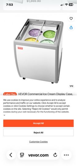 Brand New Commercial Ice Cream Freezer