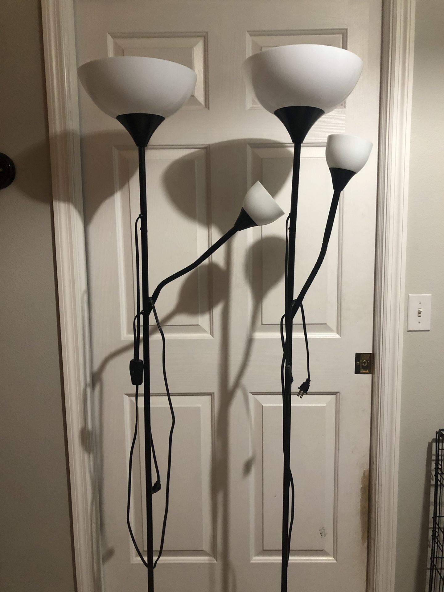 2 IKEA floor lamps