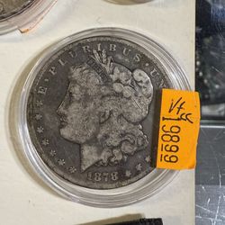 1878 Morgan Silver Dollar (V+)