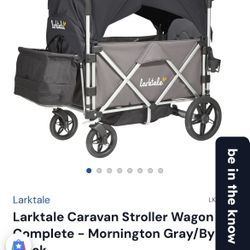 Larktale Caravan Stroller Wagon Complete - Mornington Gray/Byron Black