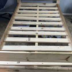 Twin bed Pine wood
