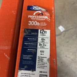 12 ft. Fiberglass Step Ladder (16 ft. Reach Height) with 300 lb. Load Capacity Type IA Duty Rating