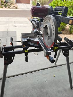 12" compound miter saw with stand