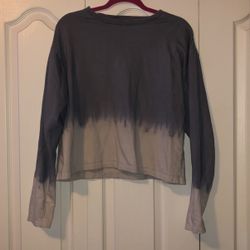 Grey And White Ombre Sweatshirt