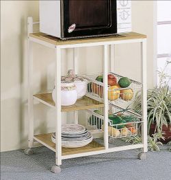 Utility metal microwave/kitchenkart