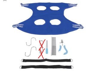 Dog/Cat Grooming Harness Breathable Sling for Grooming size Small w/Nail Clippers, file & Comb NEW