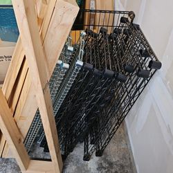 Shelves 2 Black 1 Siver Abd Wood 