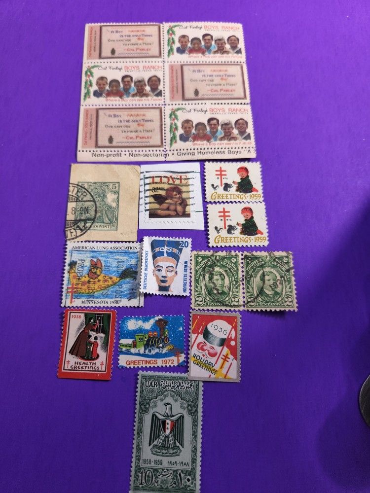 #1547, VINTAGE MIX STAMPS, 1959,1958, 1980, 1936, 1972