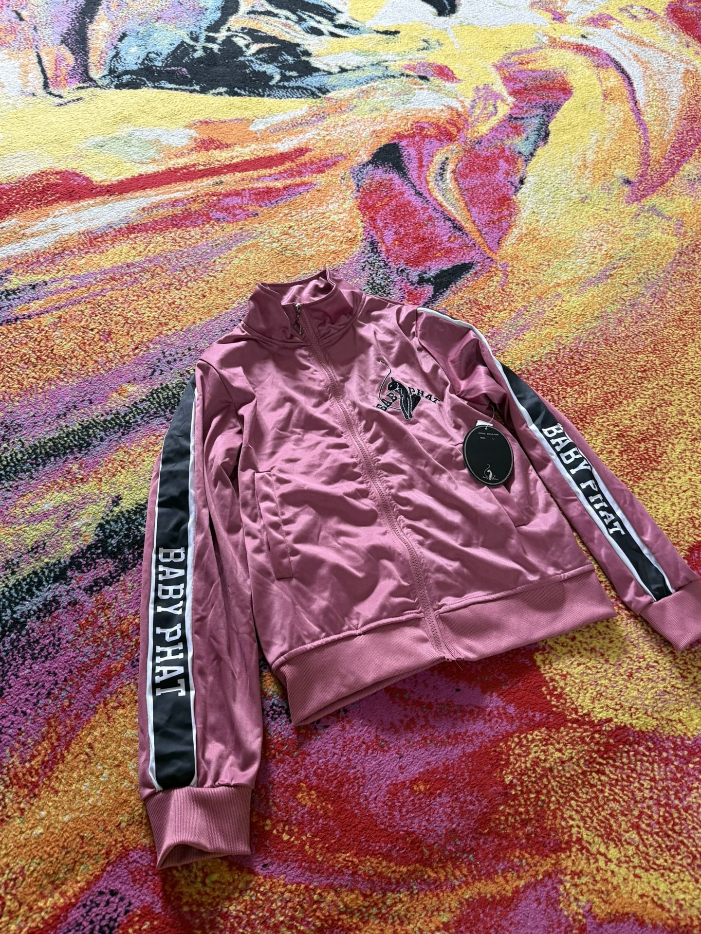 Vintage Baby Phat Large Pink Jacket NWT y2K 2000s Track Suit