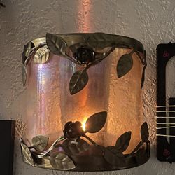 Copper Rose Candle Holder