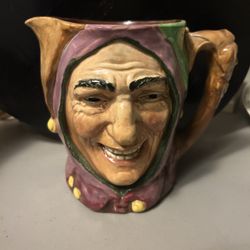 Vintage Royal Doulton 1950’s Touchstone Jester D 5613  Toby Mug Jug 6.25" C02