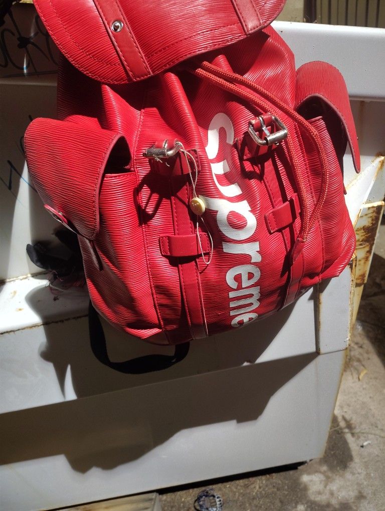 2017 Limited Edition Louis Vuitton "Supreme" Christopher Backpack
