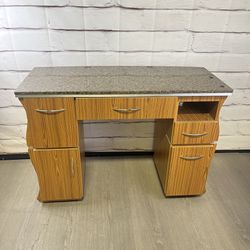 Marble Top Nail Tech Table Desk
