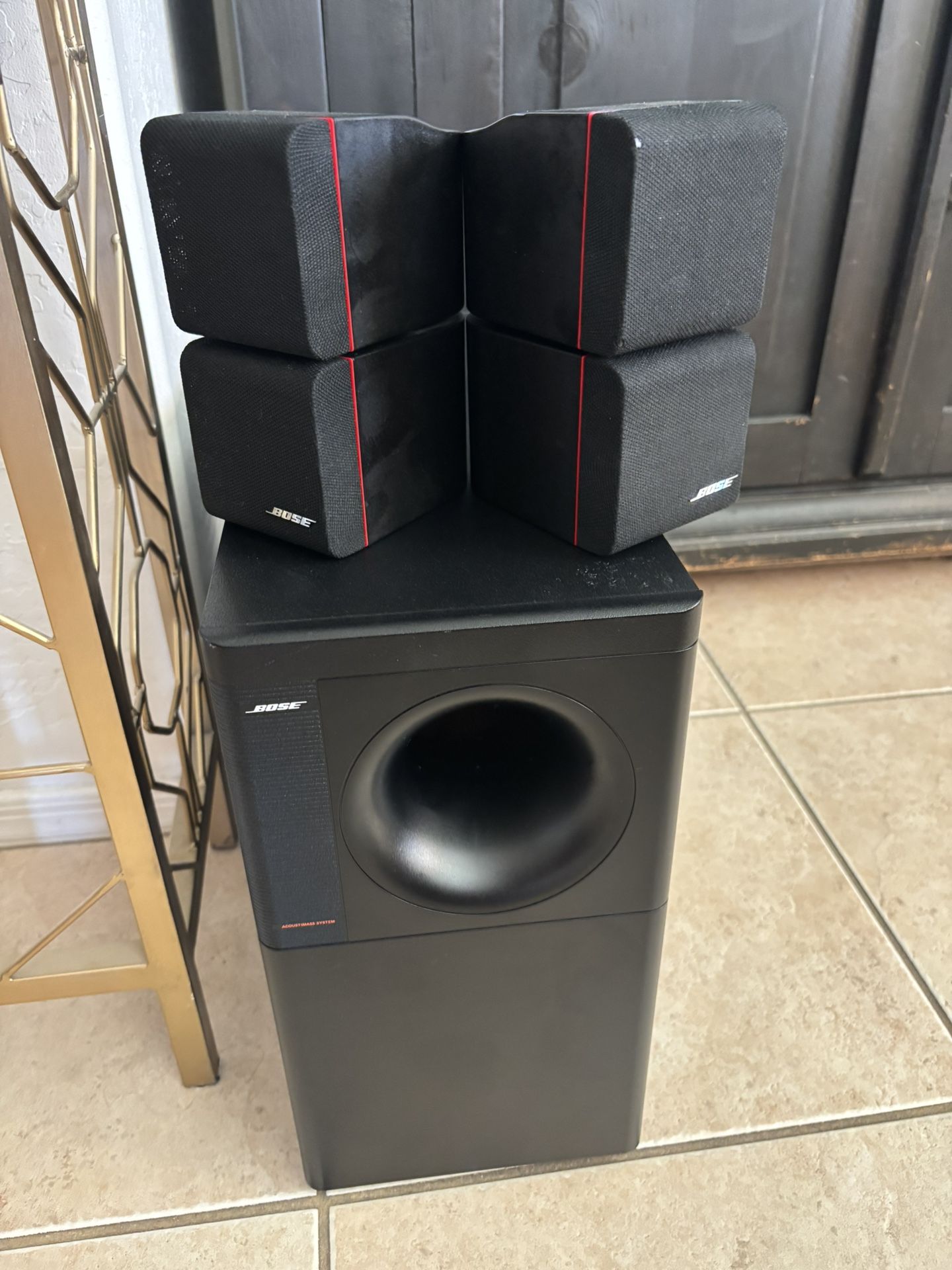 Bose Acoustimass 5 Series III Redline with 2 Direct Reflecting Jewel Cubes