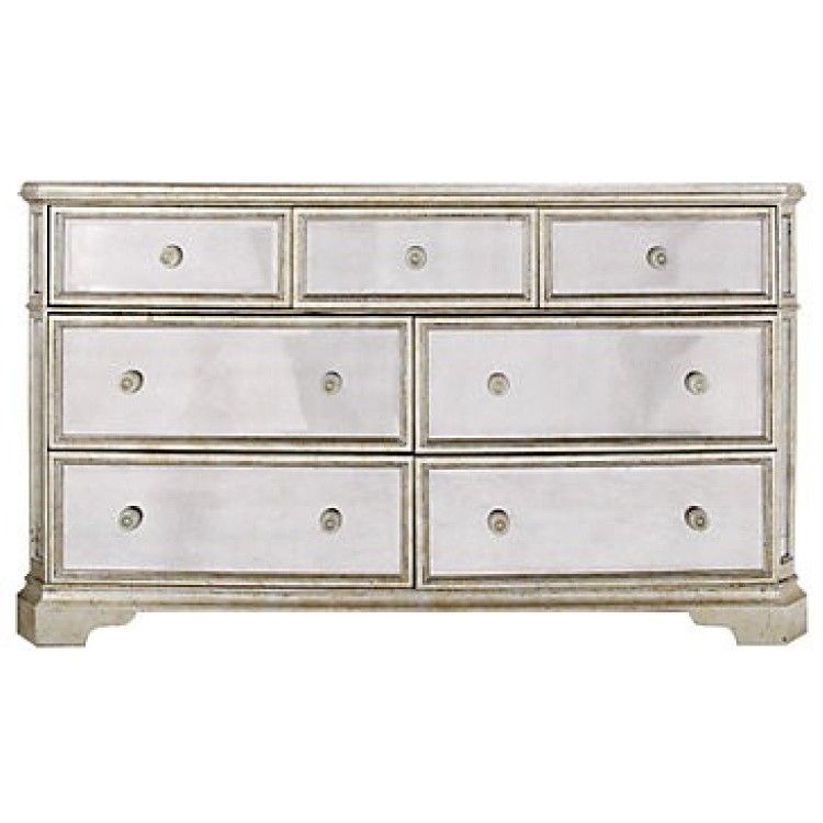 Z Gallerie Borghese Mirrored 7-Drawer Dresser Chest Urgent 2 Days Left