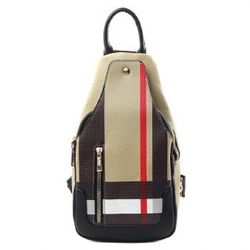 Fashion Faux Leather Plaid Sling Bag